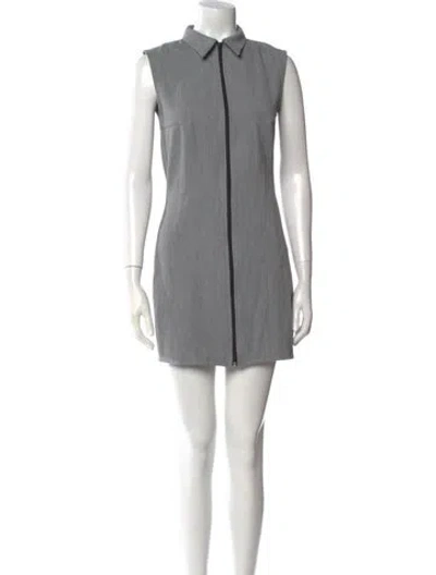 Pre-owned Musier Paris Mini Dress In Gray