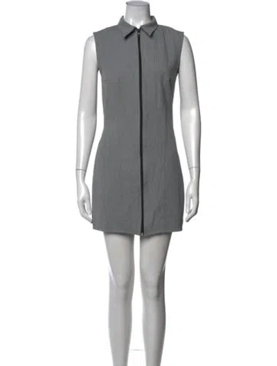 Pre-owned Musier Paris Mini Dress In Gray