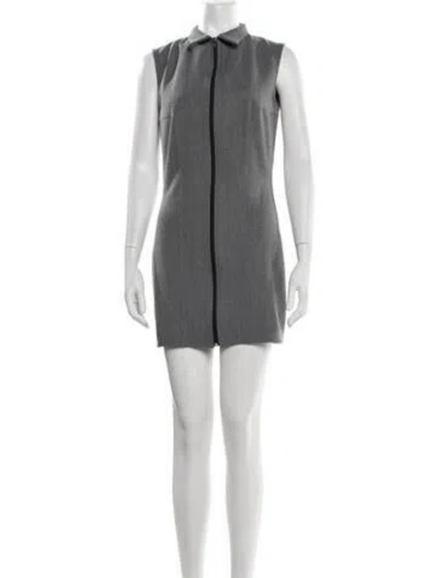 Pre-owned Musier Paris Mini Dress In Grey