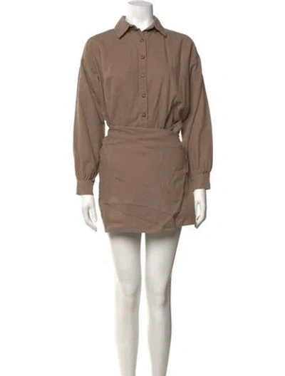 Pre-owned Musier Paris Mini Dress In Neutrals