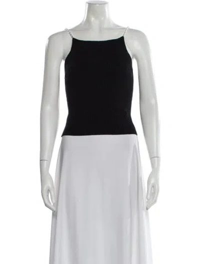Pre-owned Musier Paris Square Neckline Sleeveless Crop Top In Neutrals