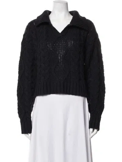 Pre-owned Musier Paris V-neck Sweater In Black