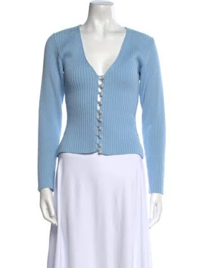 Pre-owned Musier Paris V-neck Sweater In Blue