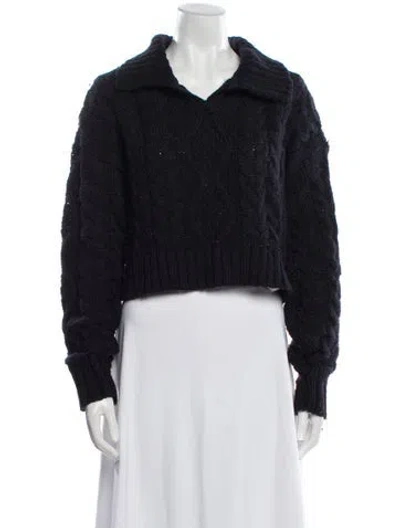 Pre-owned Musier Paris V-neck Sweater In Blue