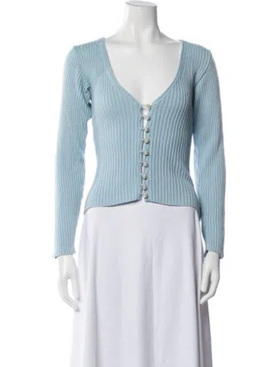 Pre-owned Musier Paris V-neck Sweater In Blue