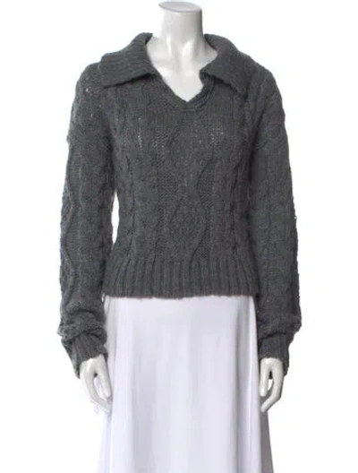 Pre-owned Musier Paris V-neck Sweater In Gray