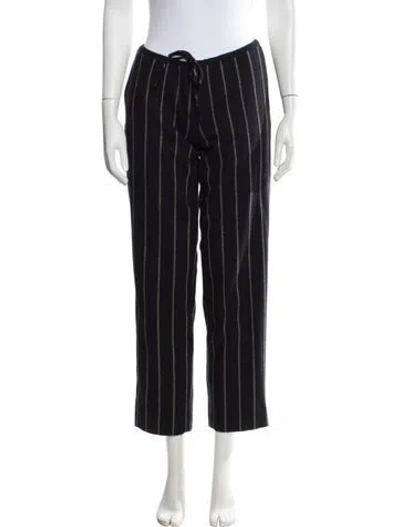 Pre-owned Musier Paris Wool Striped Sweatpants In Black
