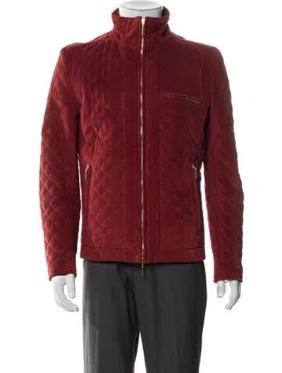 Pre-owned Musika Moto Jacket In Red