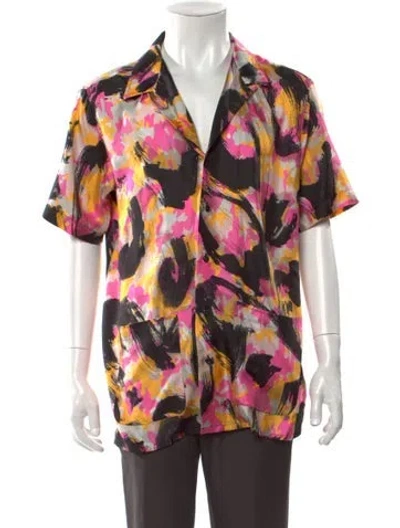 Pre-owned Musika Printed Short Sleeve Shirt In Multi