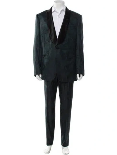 Pre-owned Musika Printed Two-piece Suit In Green