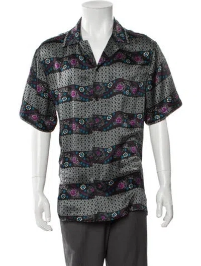 Pre-owned Musika Silk Printed Shirt In Multi