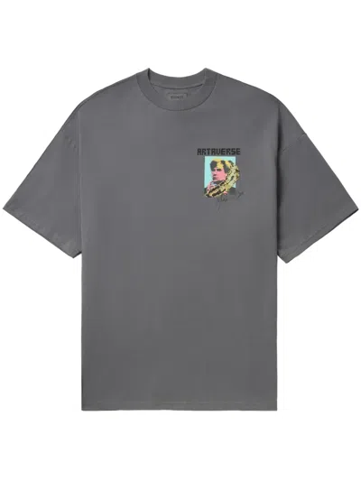 Musium Div. Artaverse Cotton T-shirt In Grey