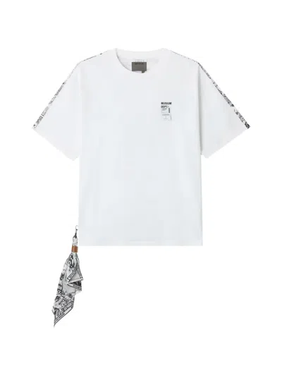 Musium Div. Bandana Scarf T-shirt In White