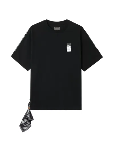 Musium Div. Bandana-print Cotton T-shirt In Black