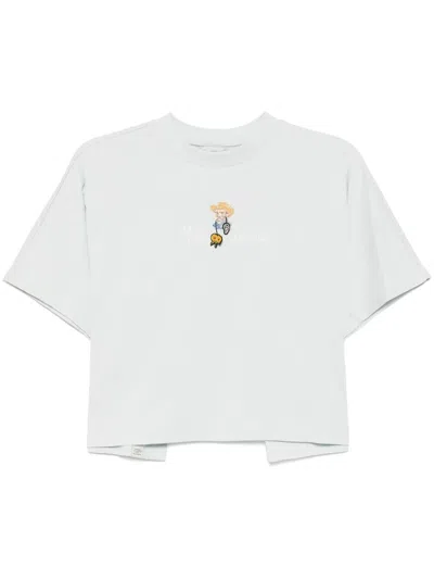 Musium Div. Bead-embellished T-shirt In Blue