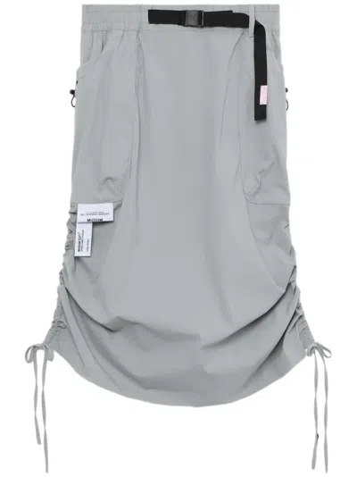 Musium Div. Belted Midi Skirt In Grey