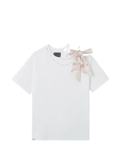 Musium Div. Bow T-shirt In White