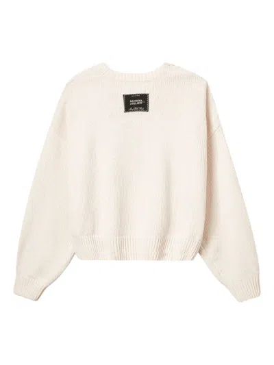 Musium Div. Button Appliqué Knitwear In Neutral