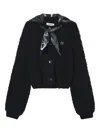 Musium Div. Button Bandana Cardigan In Black
