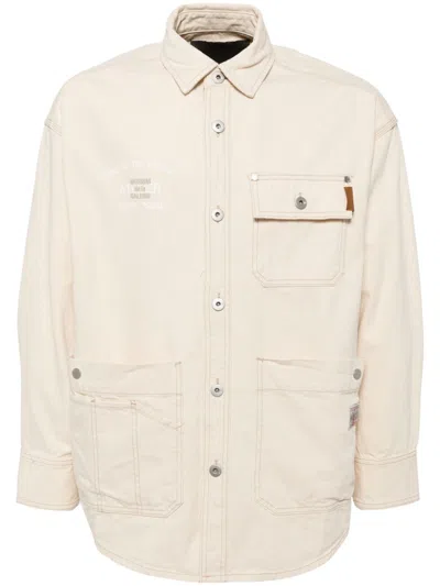 Musium Div. Button-down Long-sleeves Shirt In Neutrals