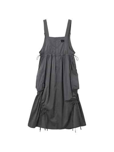 Musium Div. Button Pockets Dress In Black