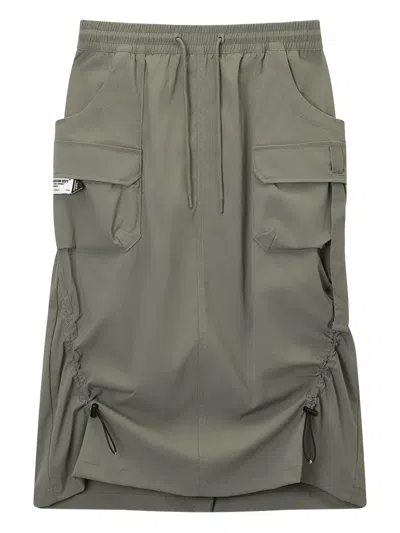 MUSIUM DIV. CARGO-POCKETS MIDI SKIRT