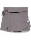 Shop Musium Div. Cargo Skirt Shorts In Grey