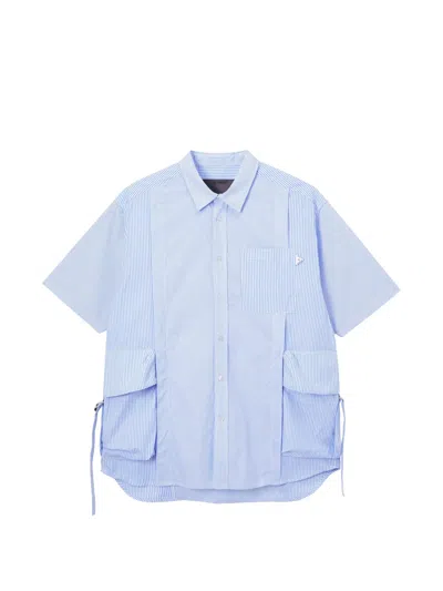 Musium Div. Cargo-pocket Shirt In Blue