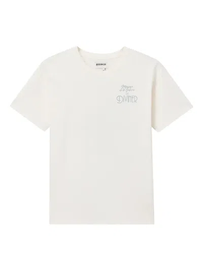 Musium Div. Celestial-print Cotton T-shirt In White