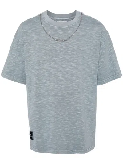 Musium Div. Chain Collar T-shirt In 蓝色
