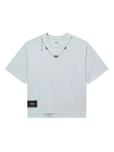 Musium Div. Chain-detail T-shirt In Blue