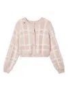 Musium Div. Checked Cardigan In Pink