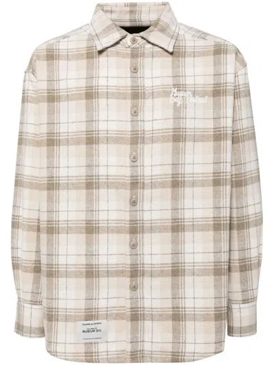 Musium Div. Checked Shirt In Neutrals