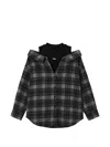 Musium Div. Check-pattern Layered-effect Shirt In Black