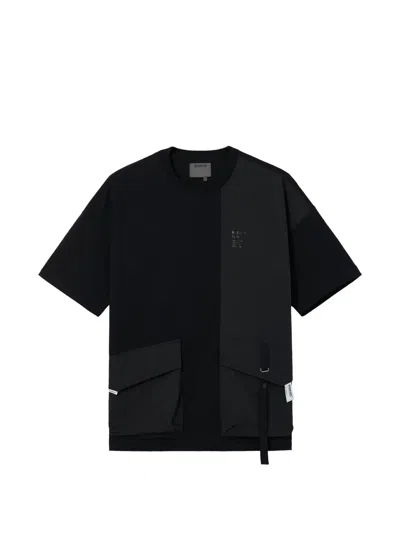 Musium Div. Colourblock Pocket T-shirt In Black