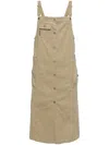 Musium Div. Corduroy Overall Dress In 中性色
