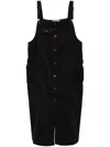 Musium Div. Corduroy Overall Dress In 黑色