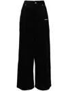 Musium Div. Corduroy Straight Trousers In Black