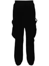 Musium Div. Multiple-pocket Drop-crotch Trousers In Black