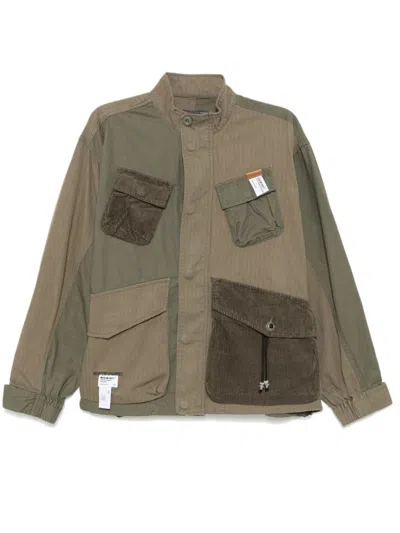 Musium Div. Cotton Military Jacket In Green