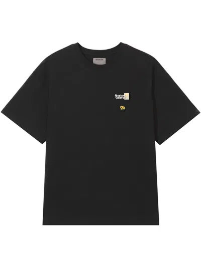 Musium Div. Cotton T-shirt In Black