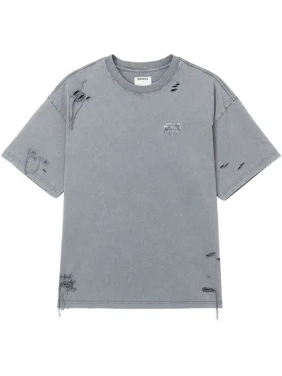 Musium Div. Cotton T-shirt In Blue