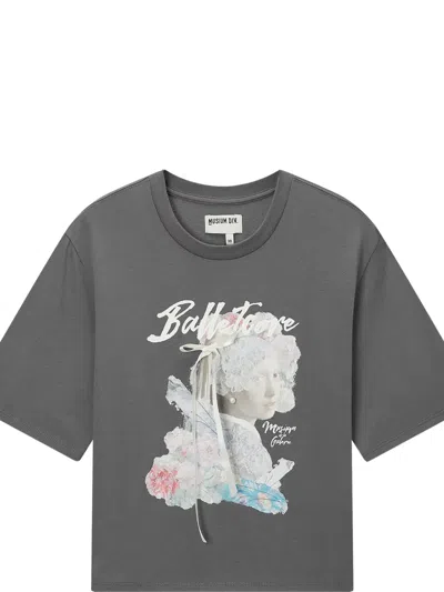Musium Div. Cotton T-shirt In Grau