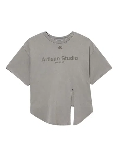 Musium Div. Cotton T-shirt In Grey