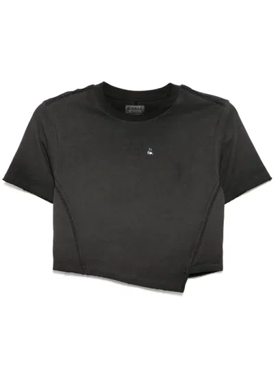 Musium Div. Cropped T-shirt In Schwarz
