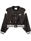 Musium Div. Cropped Track Jacket In Black
