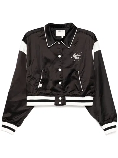 Musium Div. Cropped Track Jacket In Black