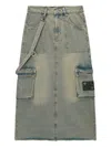 Musium Div. Denim Midi Skirt In Blau