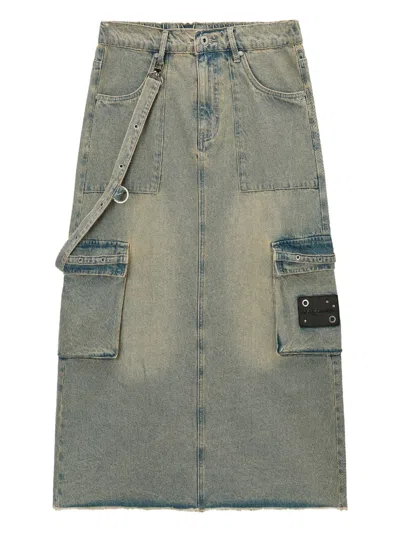 Musium Div. Denim Midi Skirt In Blau