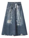 Musium Div. Denim Midi Skirt In Blue
